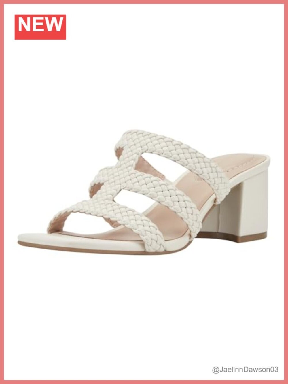 Faux Leather Open Toe Block Heel Sandals Slip On X-Strap